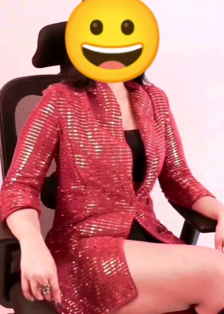 Brown Sequin Blazer