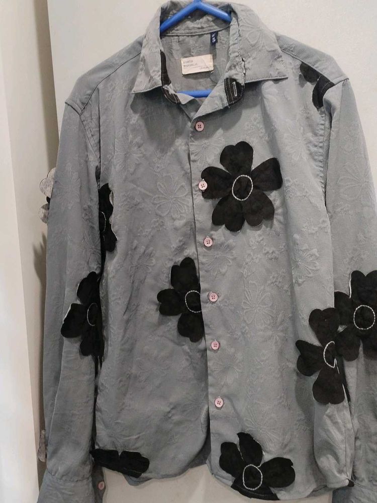 Floral Button-Down Shirt