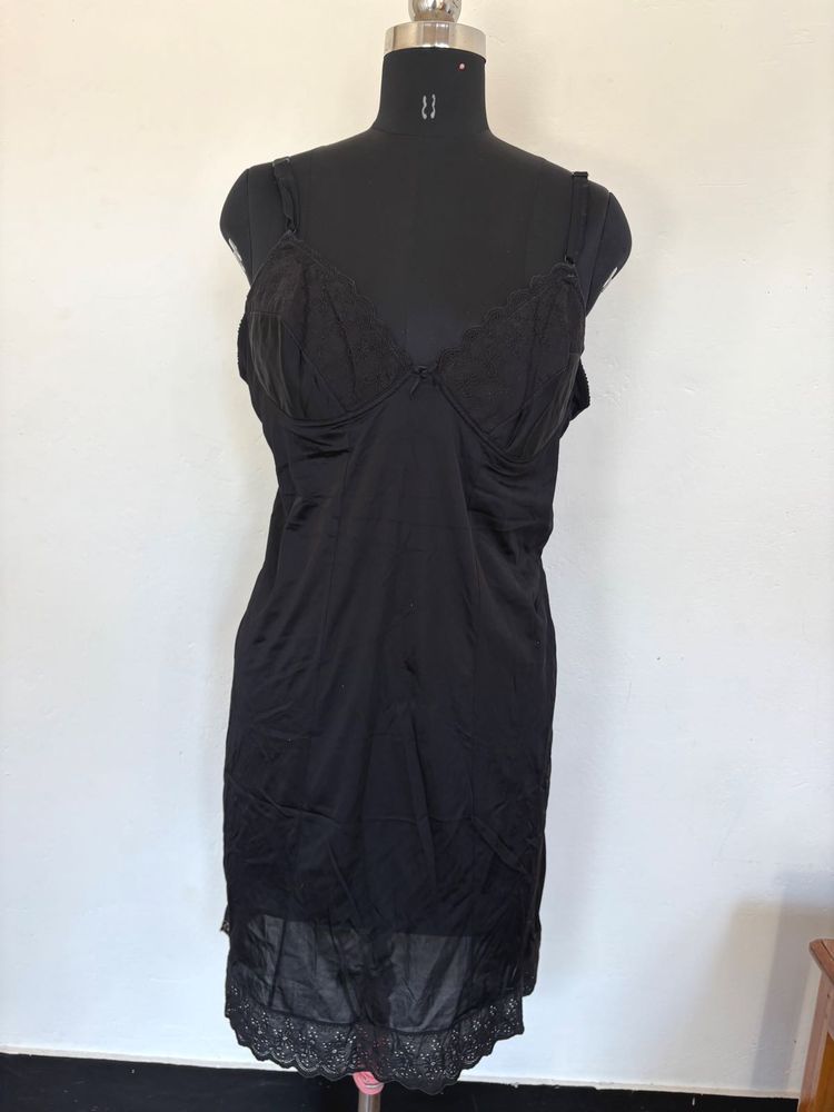 Vintage Black Slip Dress