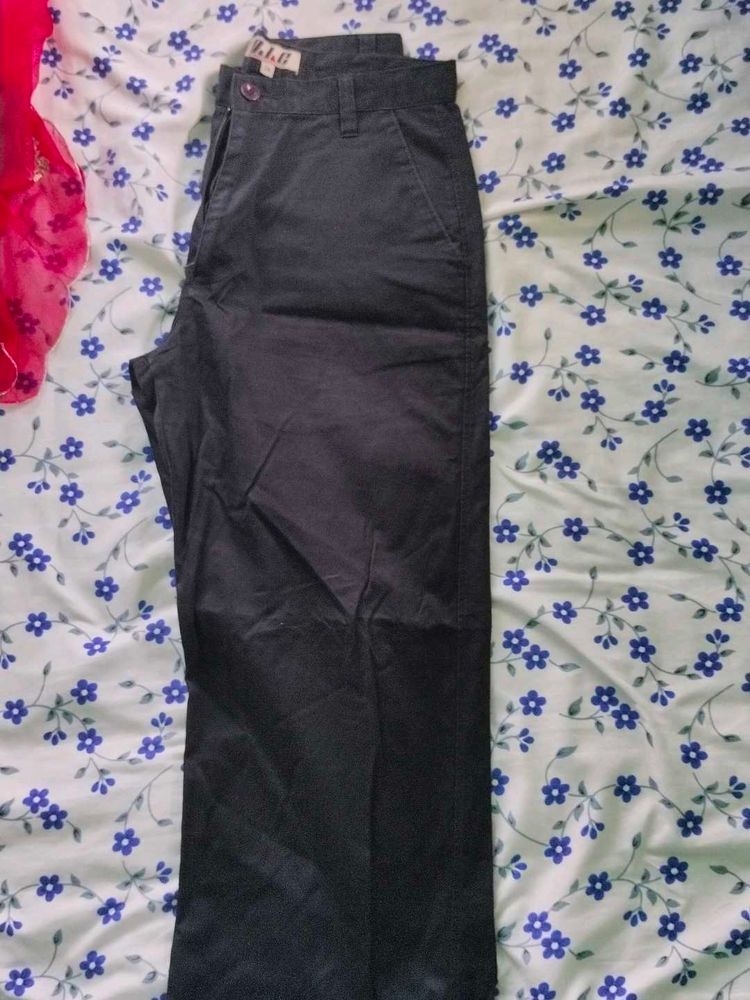 Dark Gray Straight Leg Pants