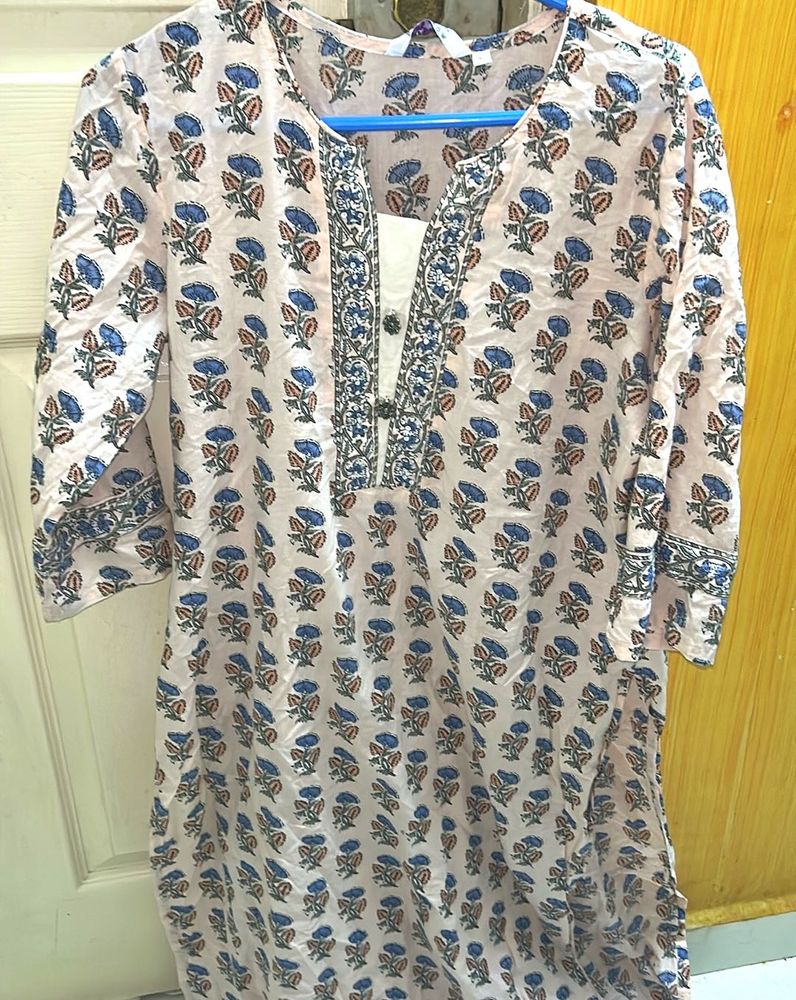 Floral Print Tunic Kurta