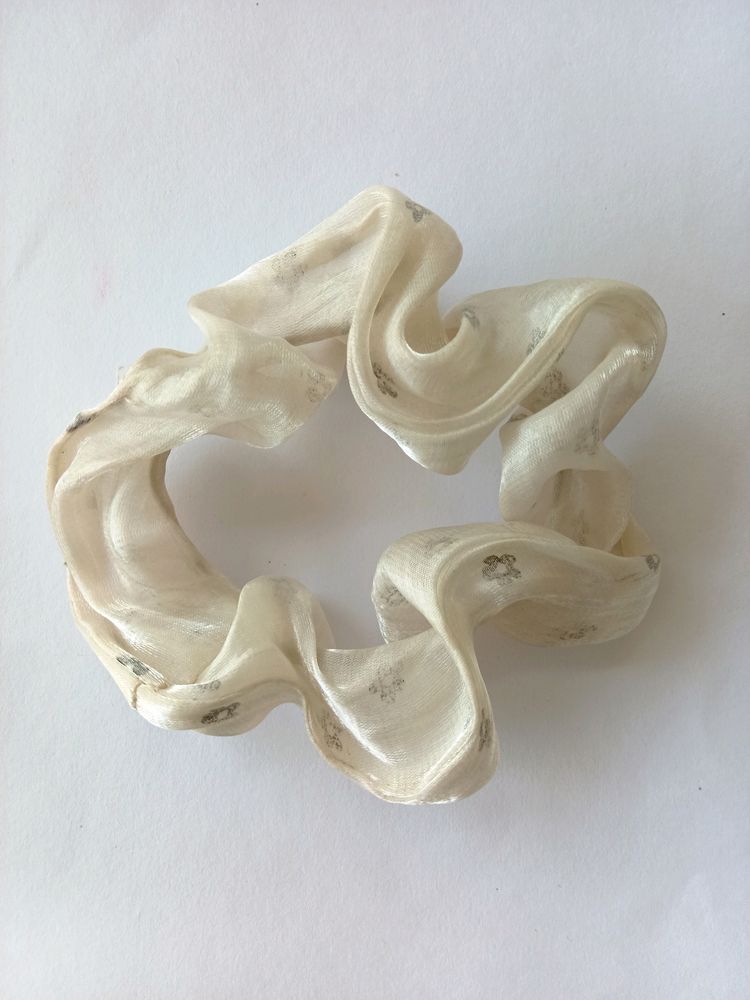 White Scrunchie