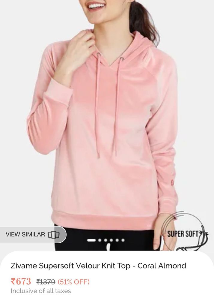 Zivame Velour Knit Top and pants