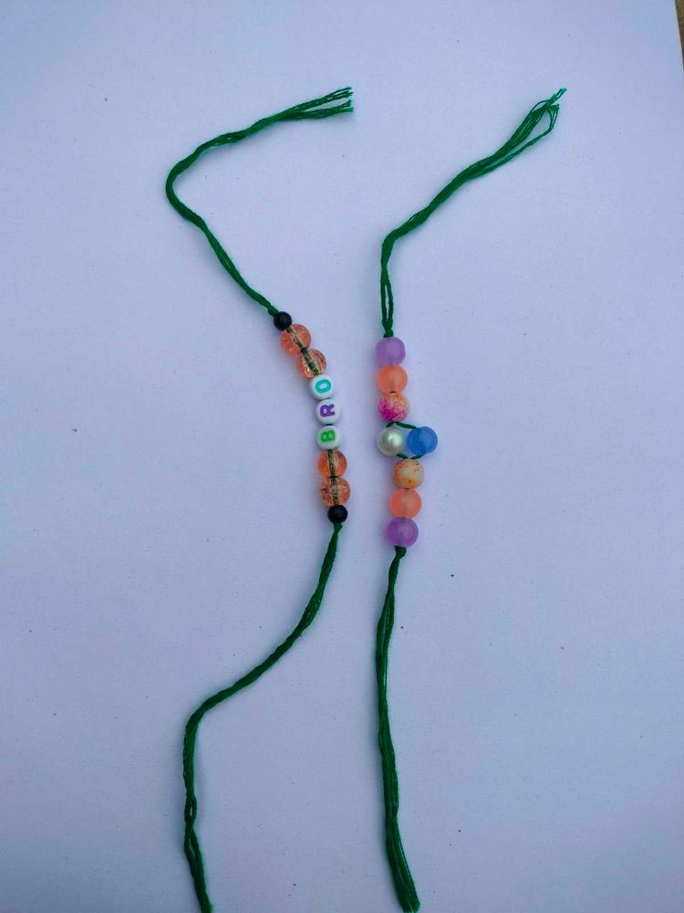Green Tread Rakhi Combo