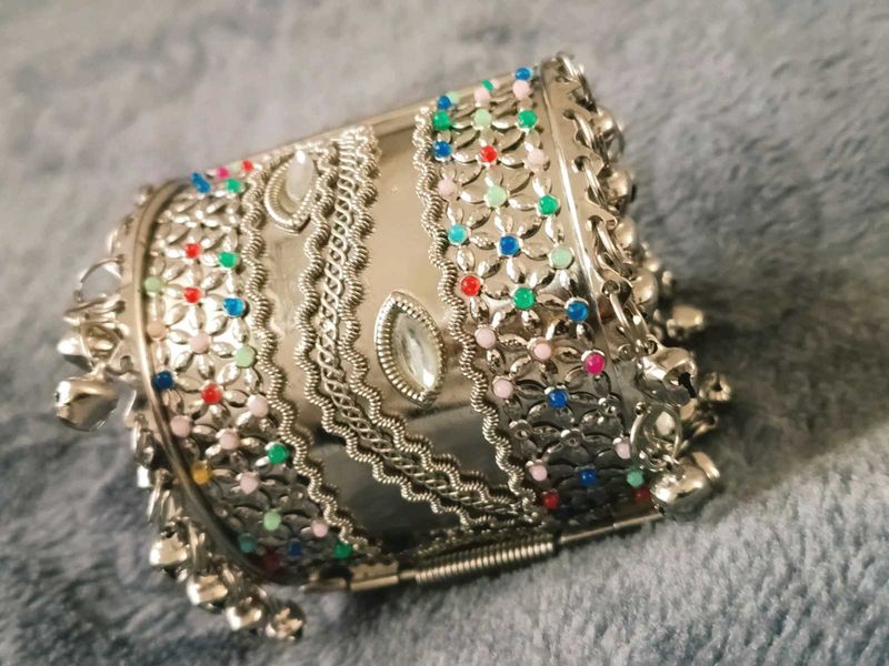 Silver Tone Cuff Bracelet