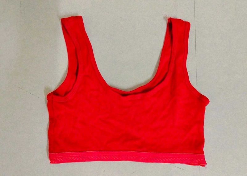 Red And Pink Sports Bra For Girls...