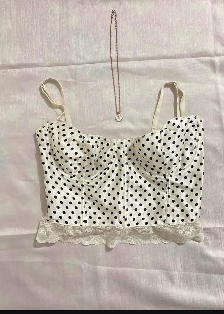 Polka Dot Corset Top