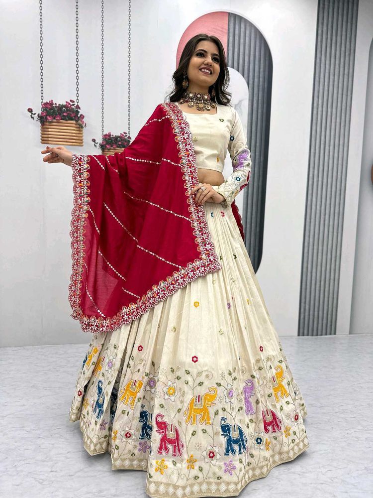 New Wedding Wear Silk Lehenga Choli