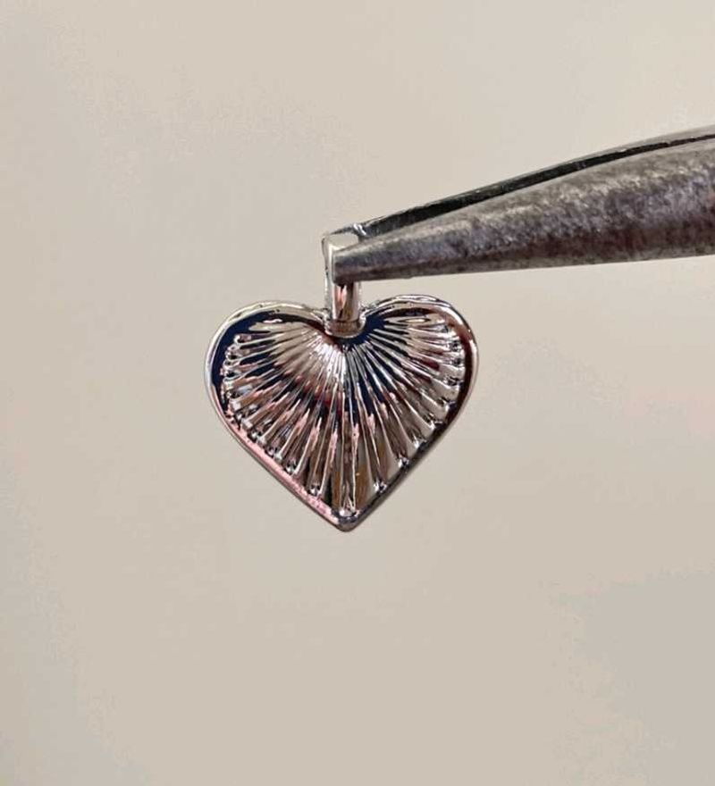 Steel Silver Heart Pendant