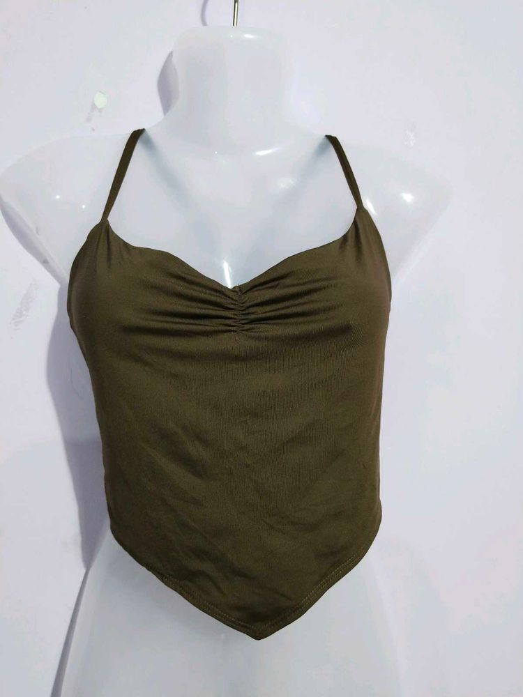 DMN SEXY TIE NECK TOP