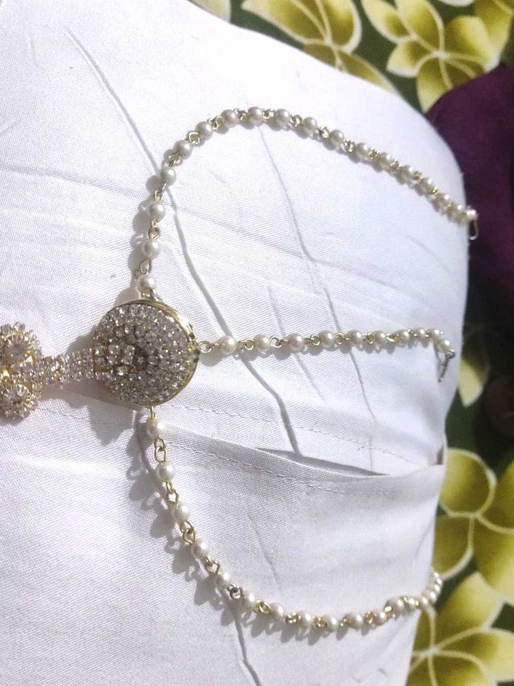 Pearl and Rhinestone Headpiece