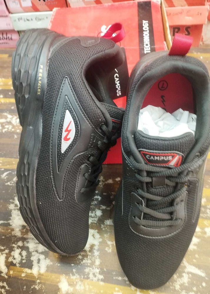 Campus men&#39;s Black Shoes