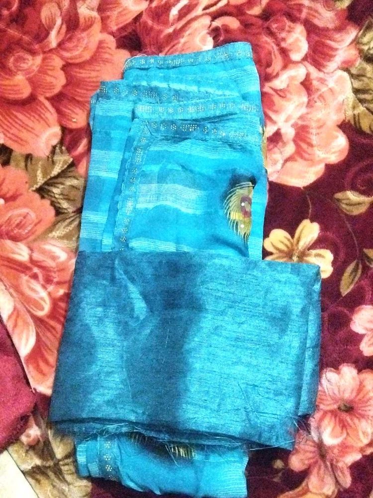 Like New Chiffon Aasmani Saree