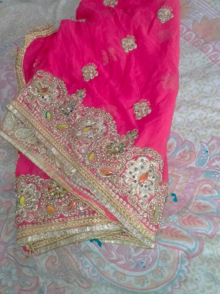 Elegant Pink Saree