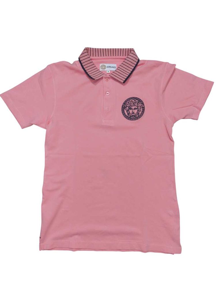 Versace Pink Medusa Polo Shirt