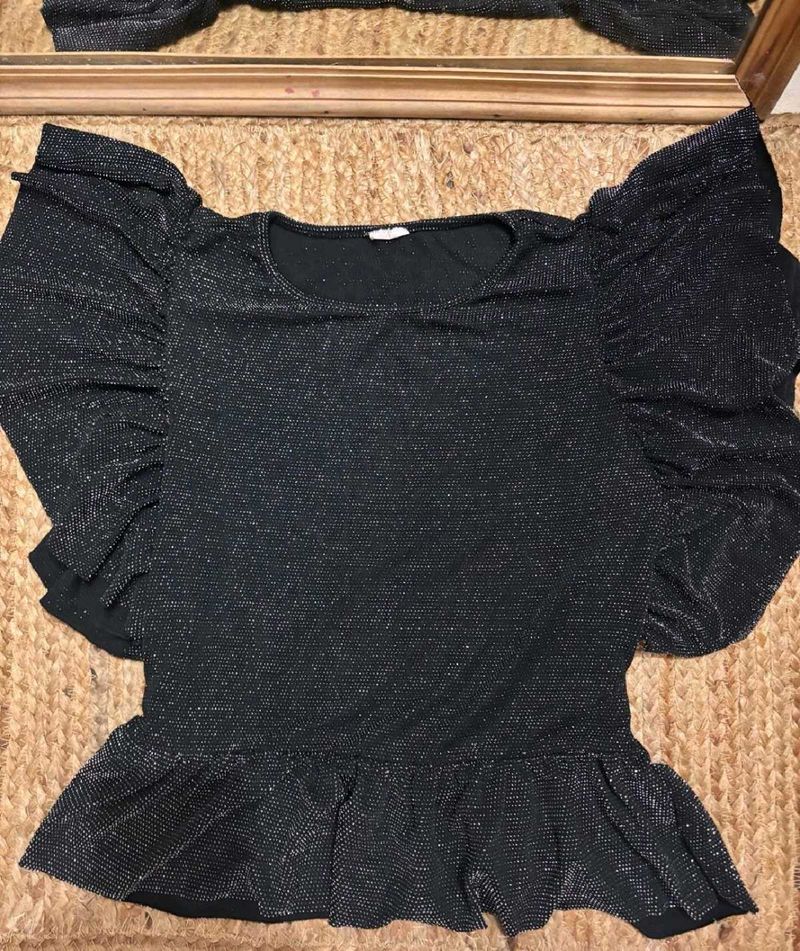 Sparkly Ruffle Top