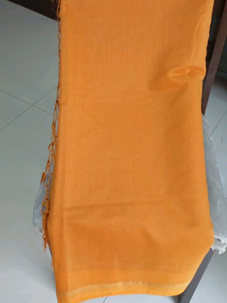 Yellow Saree Blouse Combo Sale