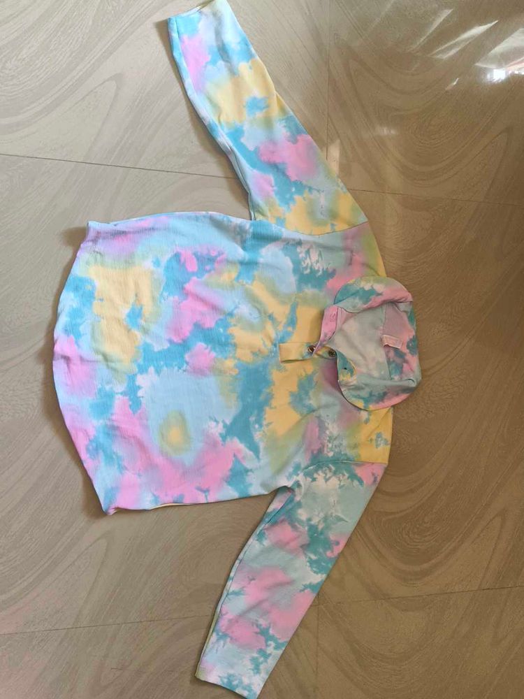 Tie-Dye Crop Top &amp; Pants Set