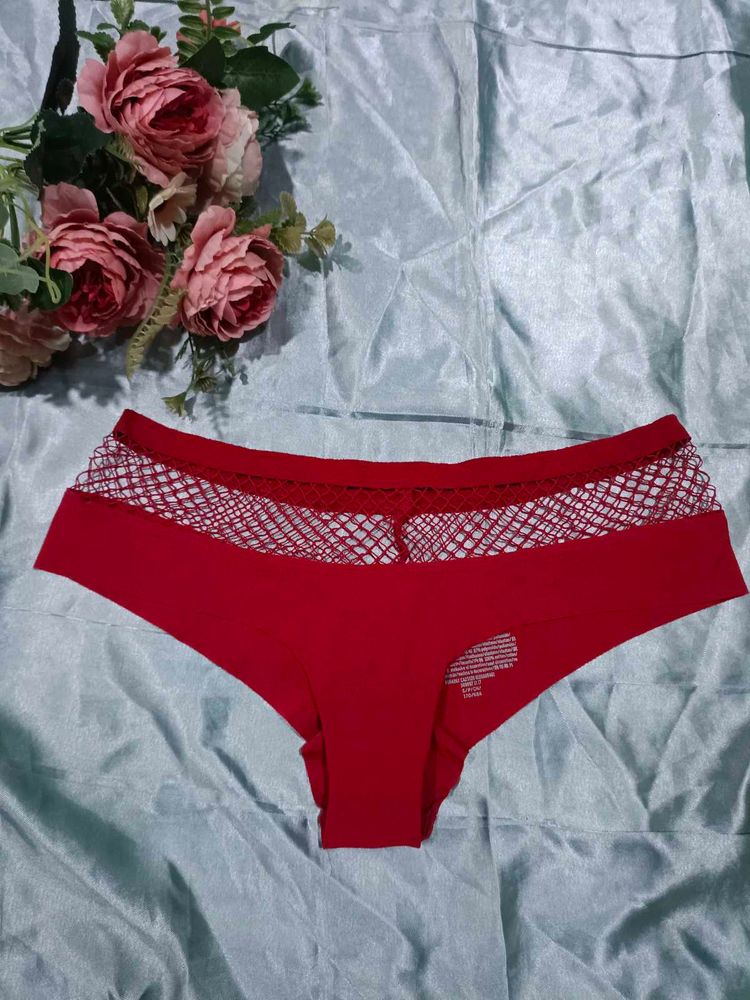Red Victoria&#39;s Secret Cheeky Panties