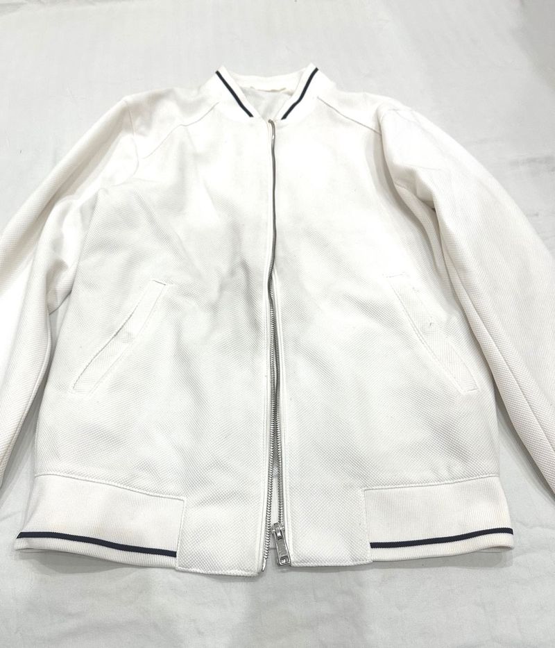 White Bomber Jacket
