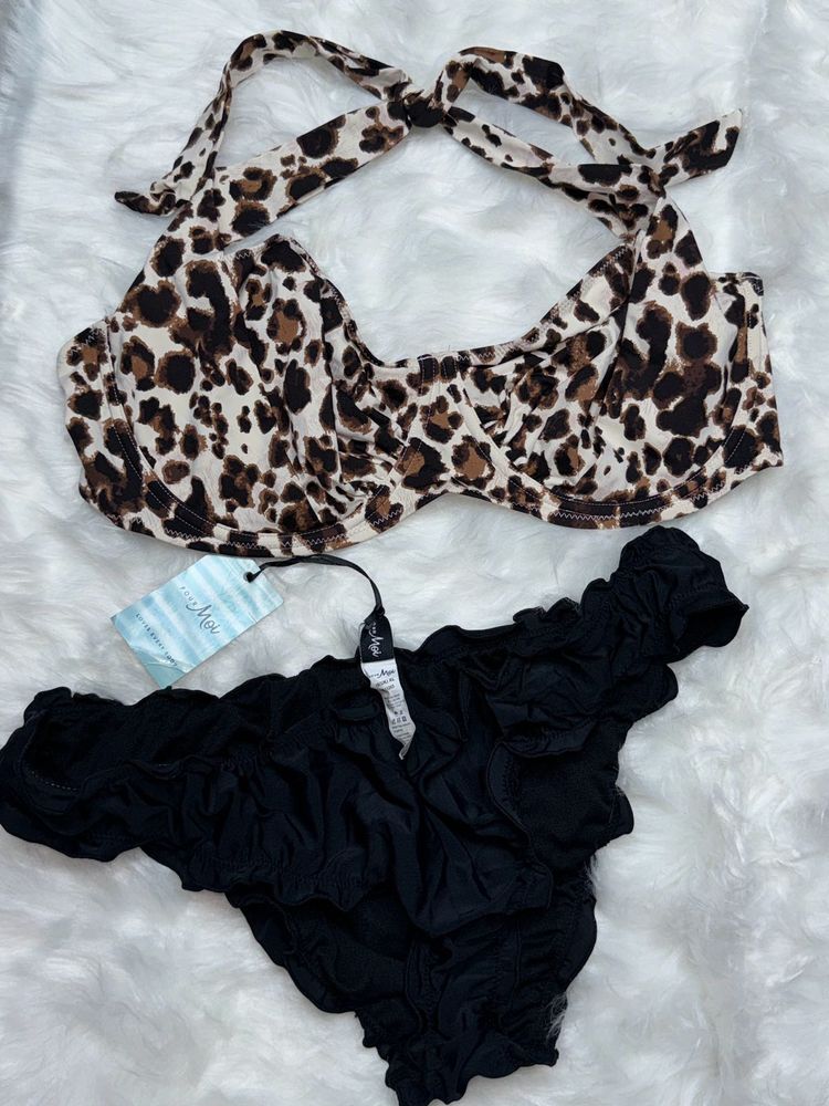 Leopard Print Bikini Set