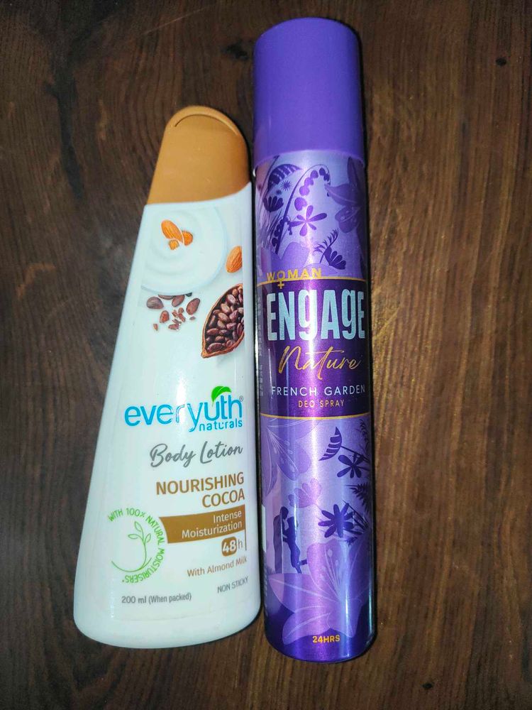 Everyuth Body lotion &amp; Engage Deo Spray
