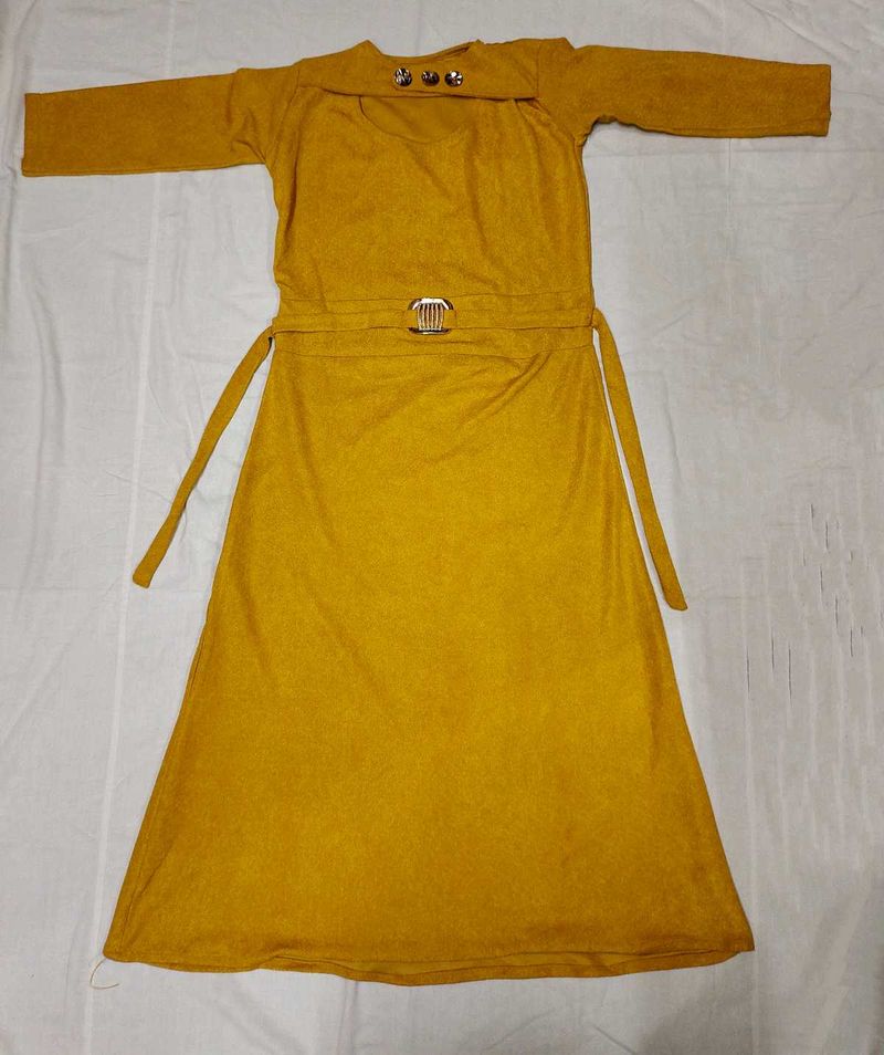Mustard Colour Dress 😍💛
