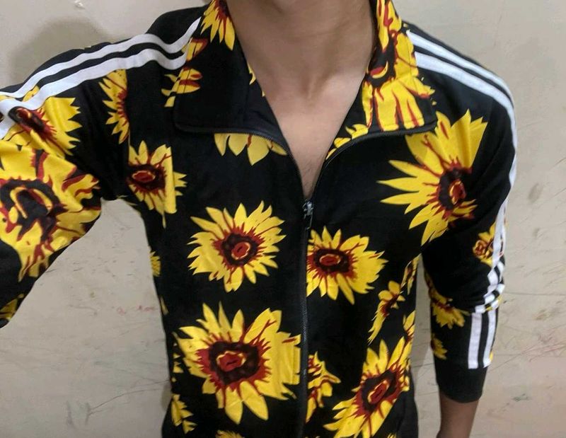 Sunflower Print Jacket