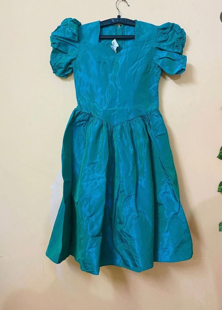Vintage Turquoise Party Dress