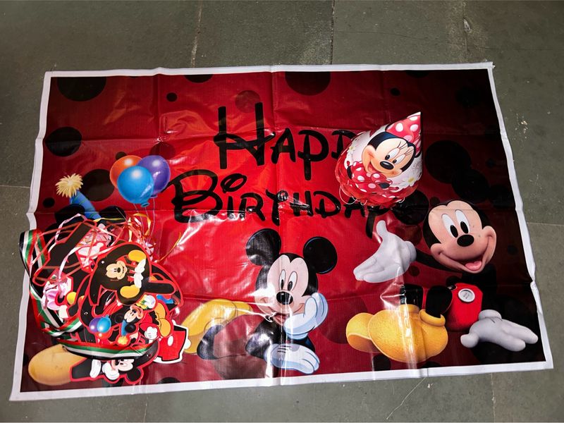 Mickey Theme Birthday Party Decoration Kit