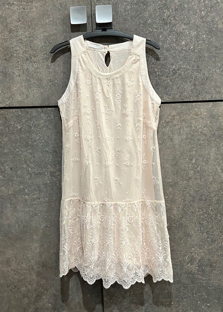 Promod Embroidered Lacey Dress