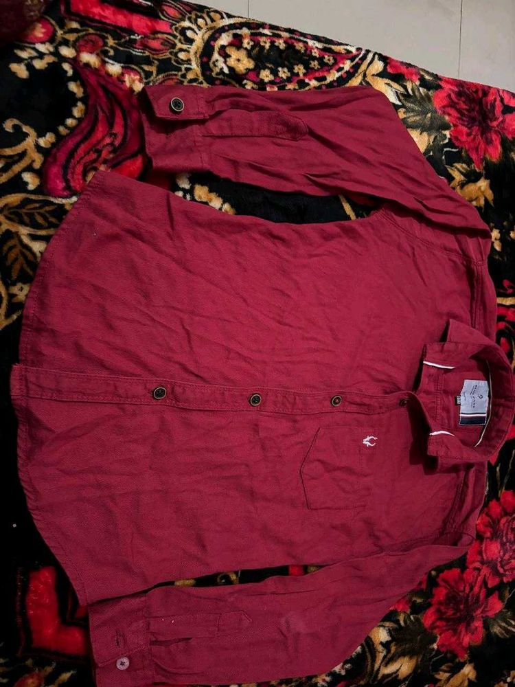 Camel Active Maroon Shirt