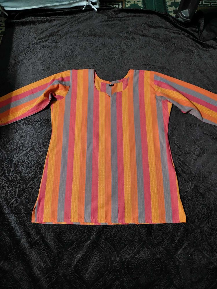 💗Striped Tunic Top