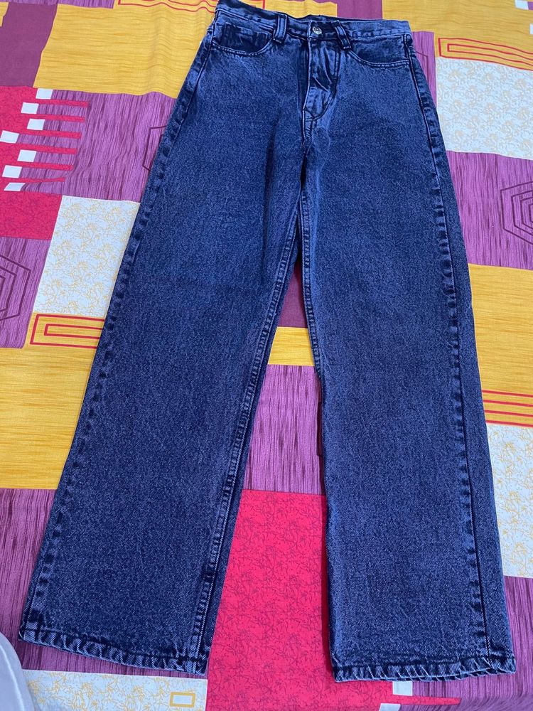 Wide Leg Denim Jeans