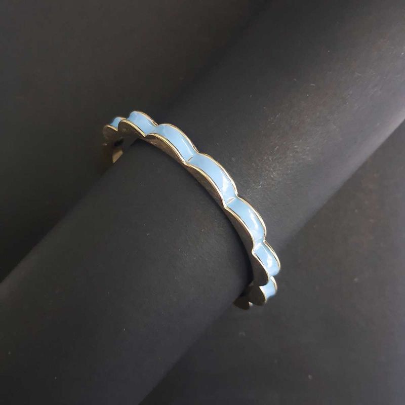Powder Blue Enamel Bangle