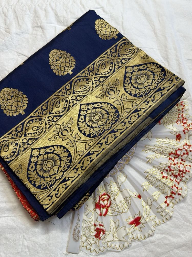 Navy Blue Saree