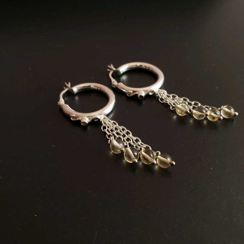92.5 SterlingSilver Hoop Dangle