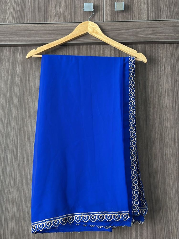 Copper Sulphate Blue Duppatta