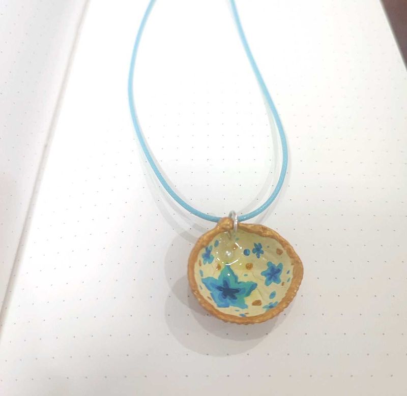 Blue Seashell Necklace ⋆｡𖦹 °.🐚⋆❀˖°