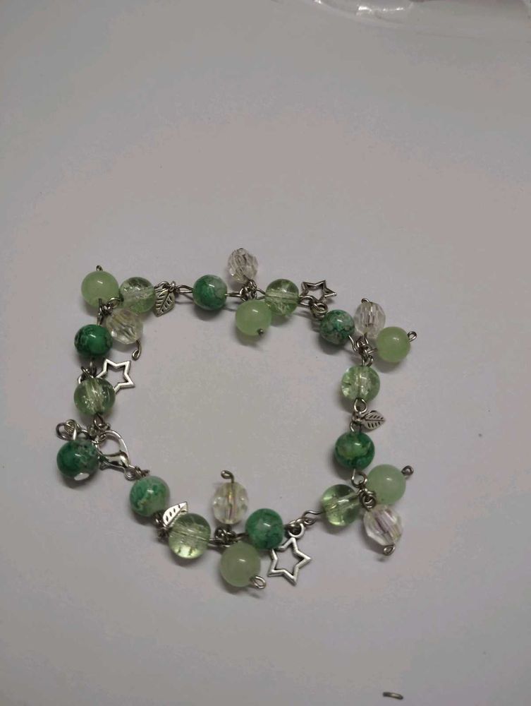 Greeny Beads Bracelet