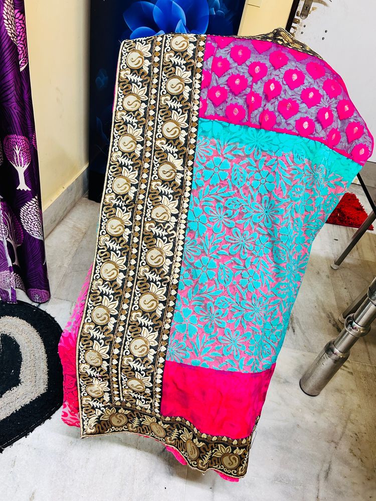 Chanderi Net Saree