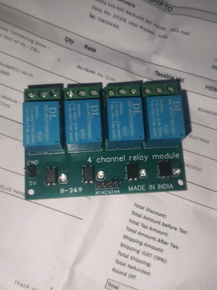 4 Channel Relay Module