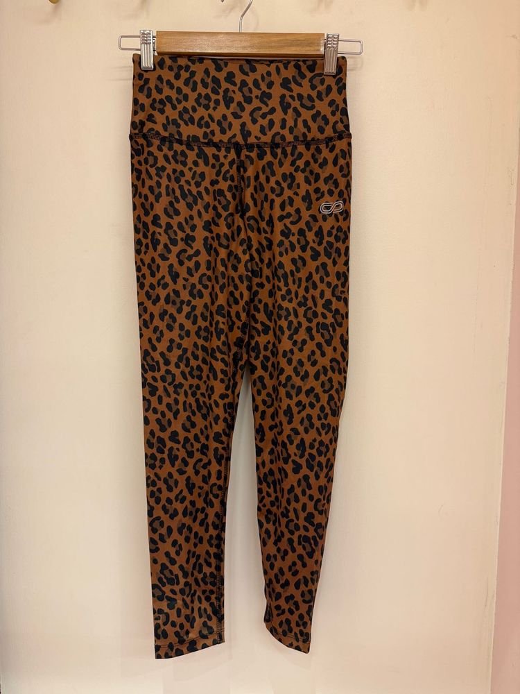 Leopard Print High-Waisted Track