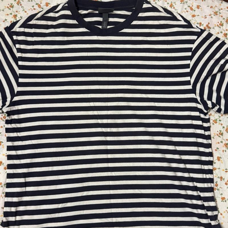 Striped Crew Neck Tee
