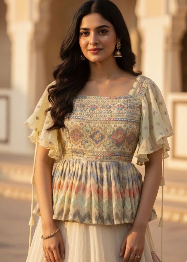 Elegant Short Traditional Top