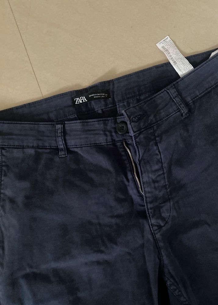Zara Navy Blue Chinos