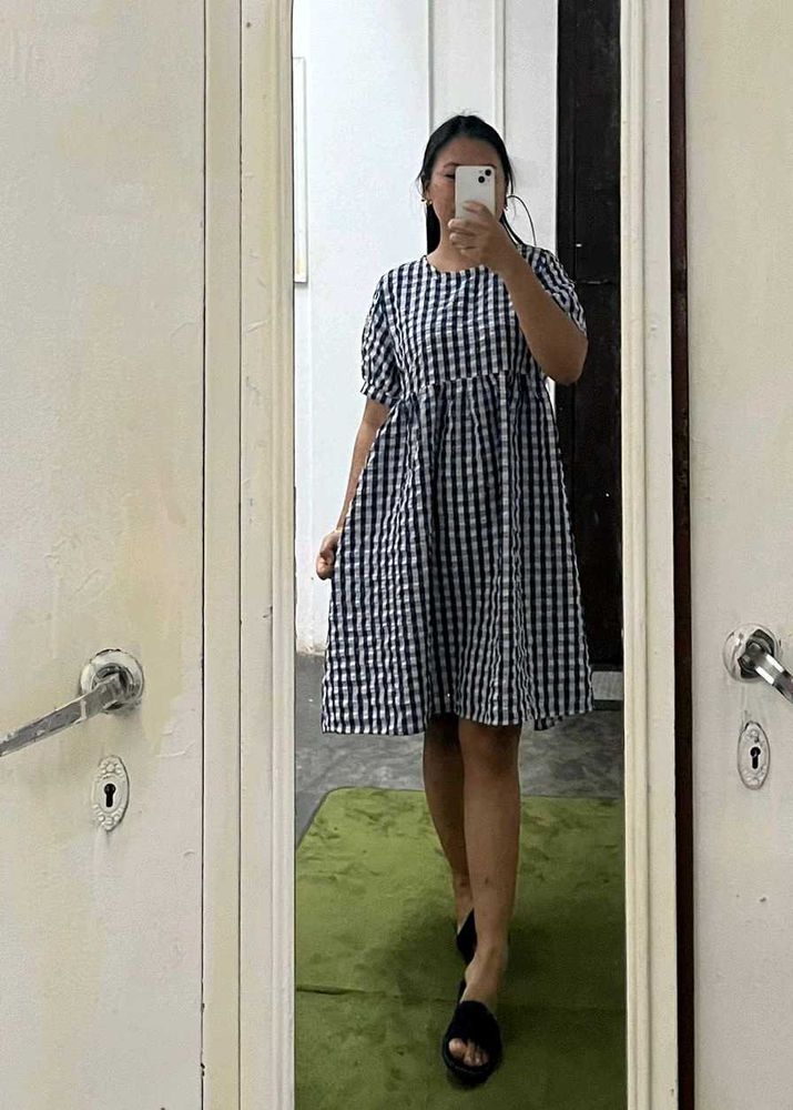 Gingham Checkered Dress
