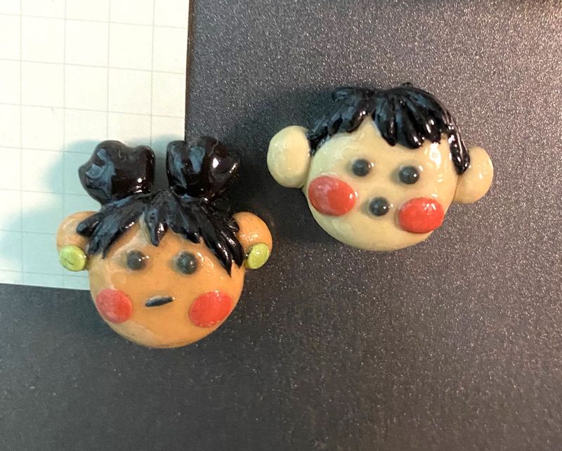 Handmade boy and girl Magnets