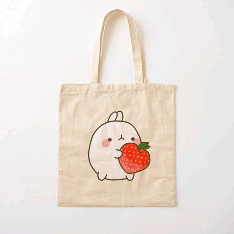 Cute Molang Tote Bag