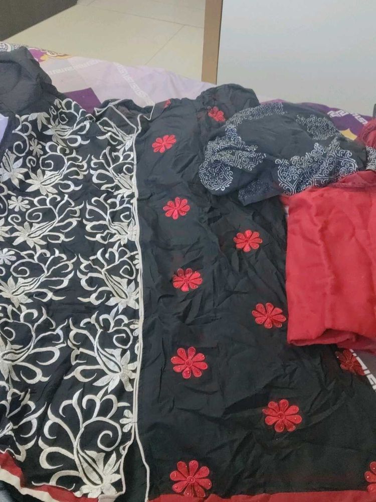 Elegant Embroidered Dress Material unstitched